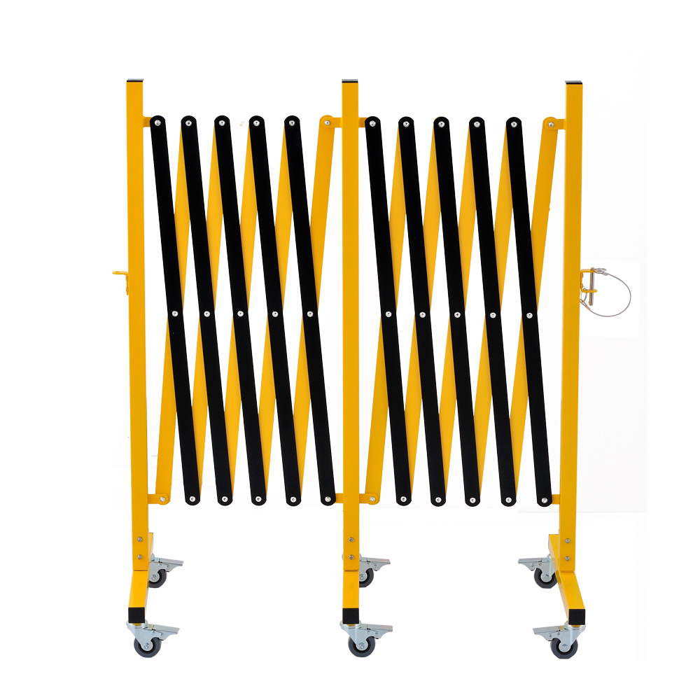 Road Safety Temporary Crowd Control Metal Retractable Fence Barrier Traffic Folding Steel Aluinum Accordion Gate