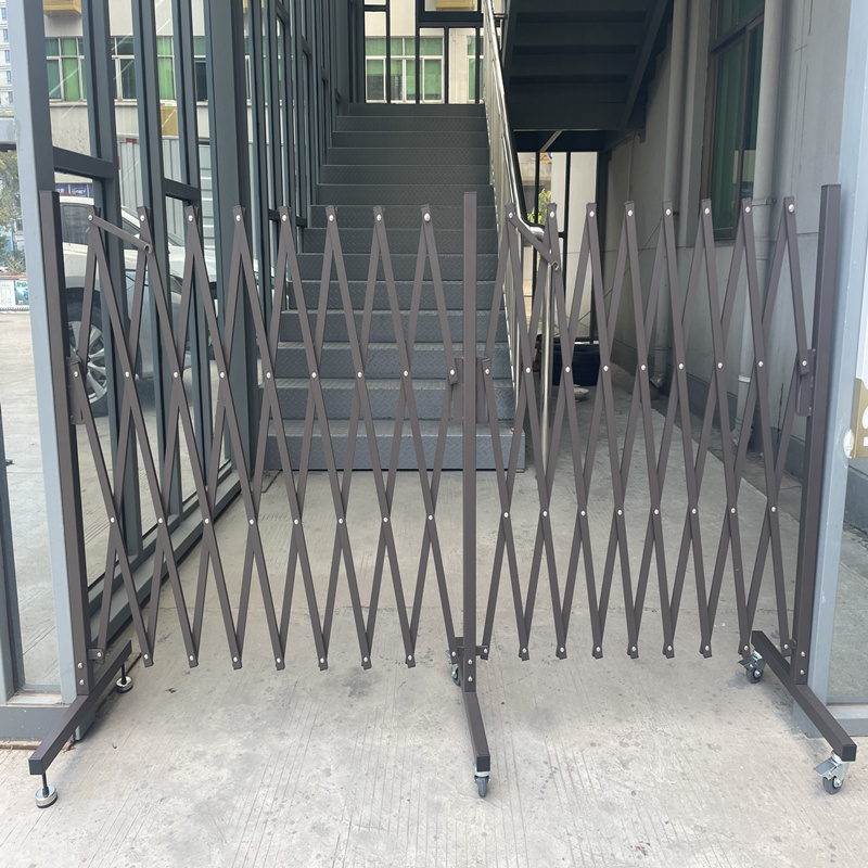 Portable Steel Aluminum Folding Security Scissor Gate Expanding Adjustable Accordion Fence Gate