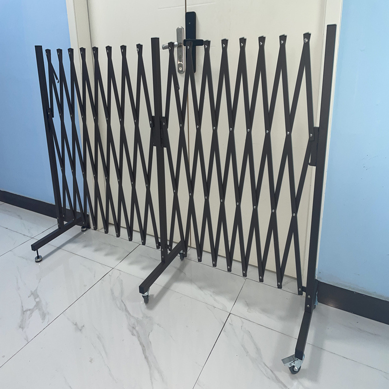 Portable Steel Aluminum Folding Security Scissor Gate Expanding Adjustable Accordion Fence Gate