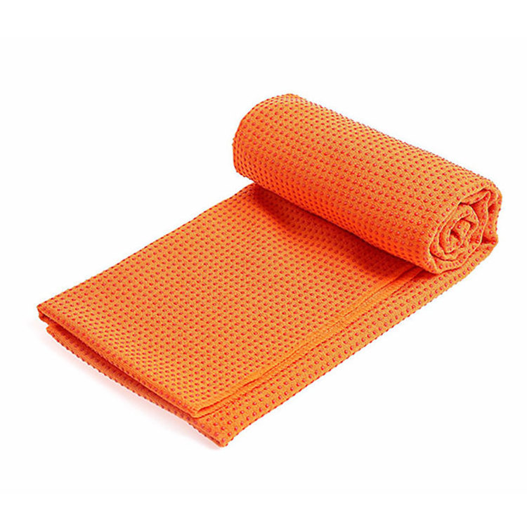 wholesale custom print microfiber non slip silicon dot absorbent eco friendly yoga mat towel