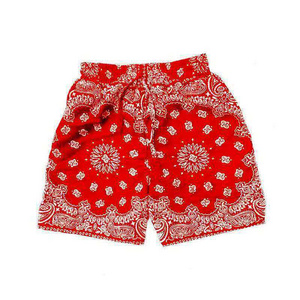 NS032 Custom vintage shorts summer bandana shorts men printed casual cotton breathable shorts men