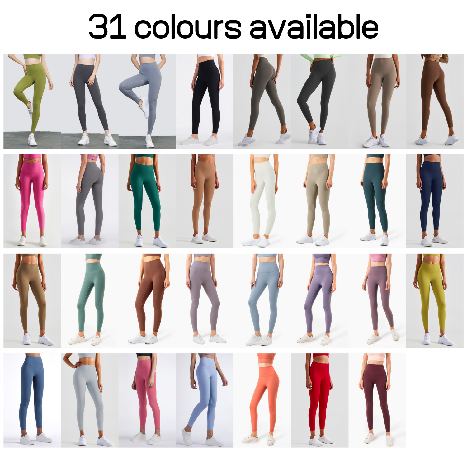 Women Buttery Soft High Waist Tummy Control Sports Yoga Pants Running Gym Tights Workout Athletic Leggings