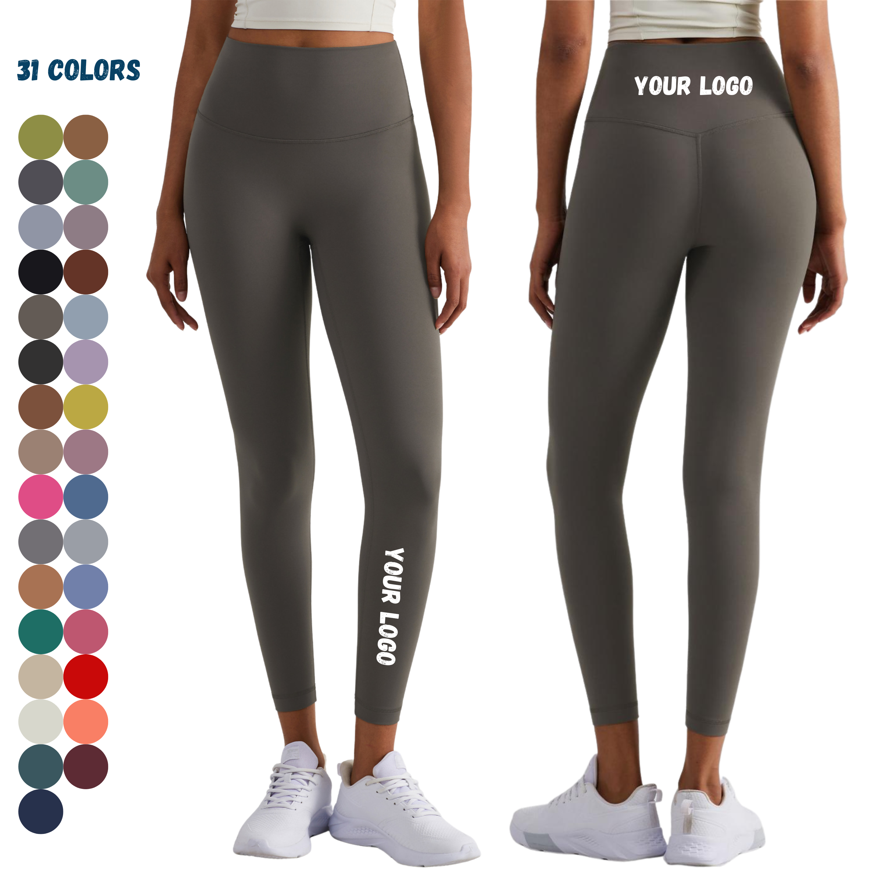 Women Buttery Soft High Waist Tummy Control Sports Yoga Pants Running Gym Tights Workout Athletic Leggings