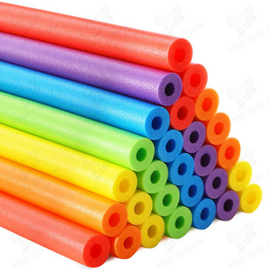 Customized Logo 1.2m 1.5m Tube Stick Mini Foam Swim 2.25in Solid Core Hollow Beach Water Noodles Float Swimming EPE Pool Noodle