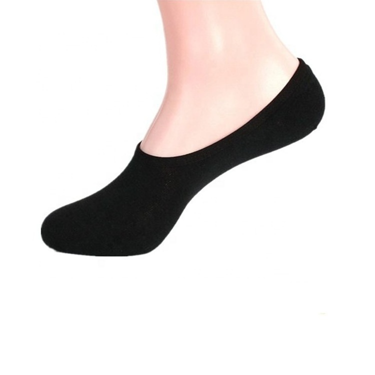 Black invisible ankle sexy lady girl breathable gel heel socks