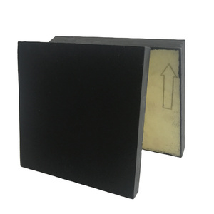 HUAMEI ACOUSTIC Square Edage Black Acoustic Ceiling tile /Fiberglass Ceiling Baffle Used in Cinema