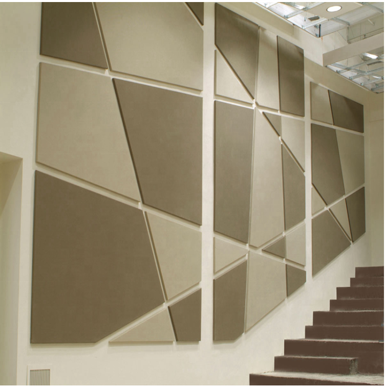 Soundproof Fabric wrapped acoustic wall panel for recording studio