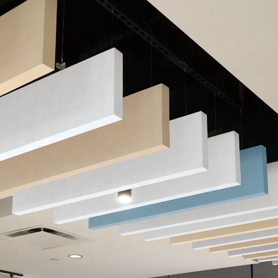 Soundproofing ceiling tiles suspended fiberglass ceiling panels be used  in mall public places