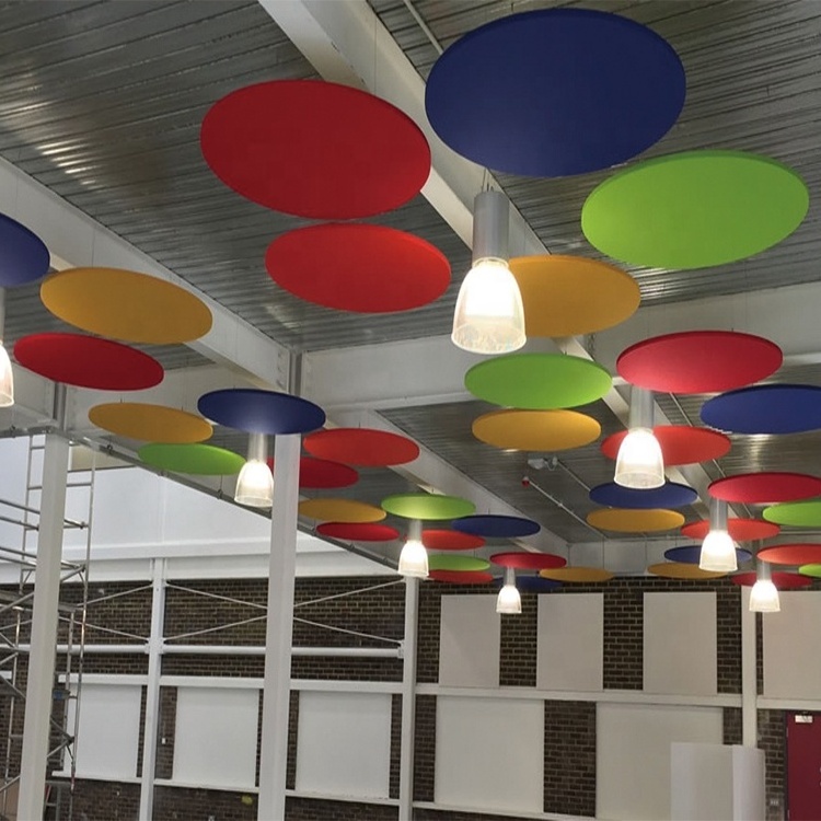 Round design decorative 600*1200mm suspended acoustic ceiling panels