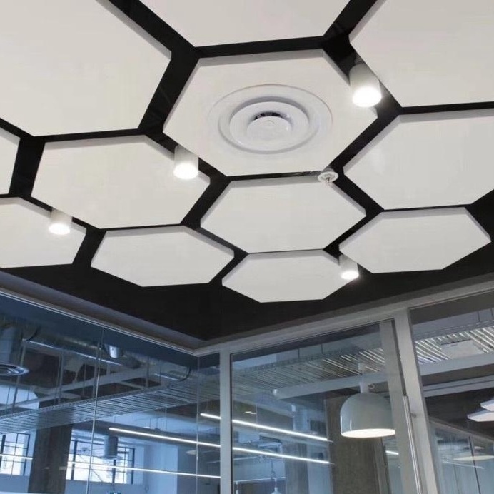 Round design decorative 600*1200mm suspended acoustic ceiling panels