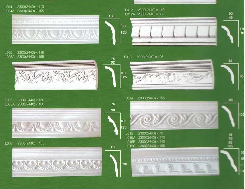 Light weight PU cornice exterior molding cornice