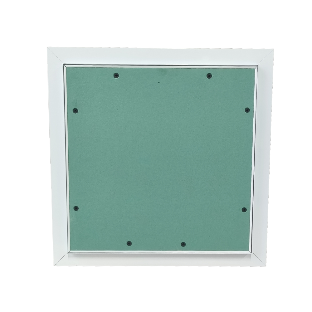 Ceiling access panel with spring loaded hinge