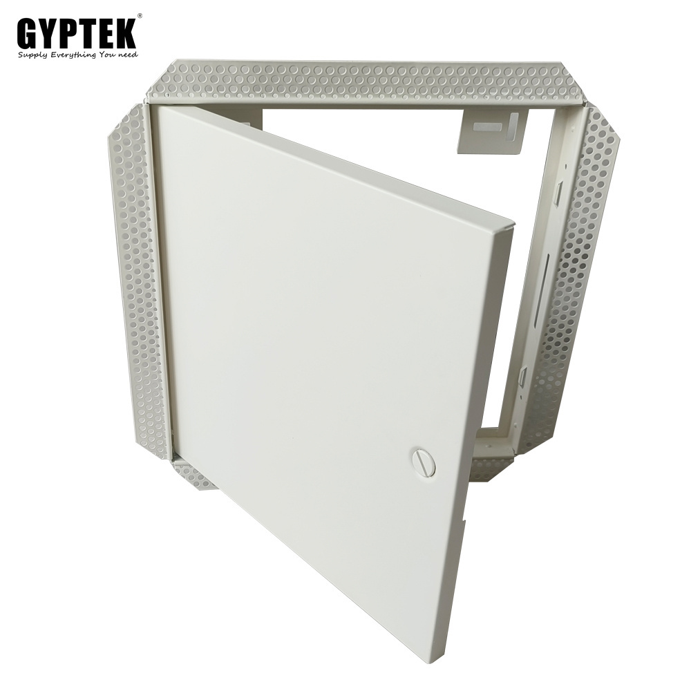 Steel access panel for plaster ceiling with bead frame