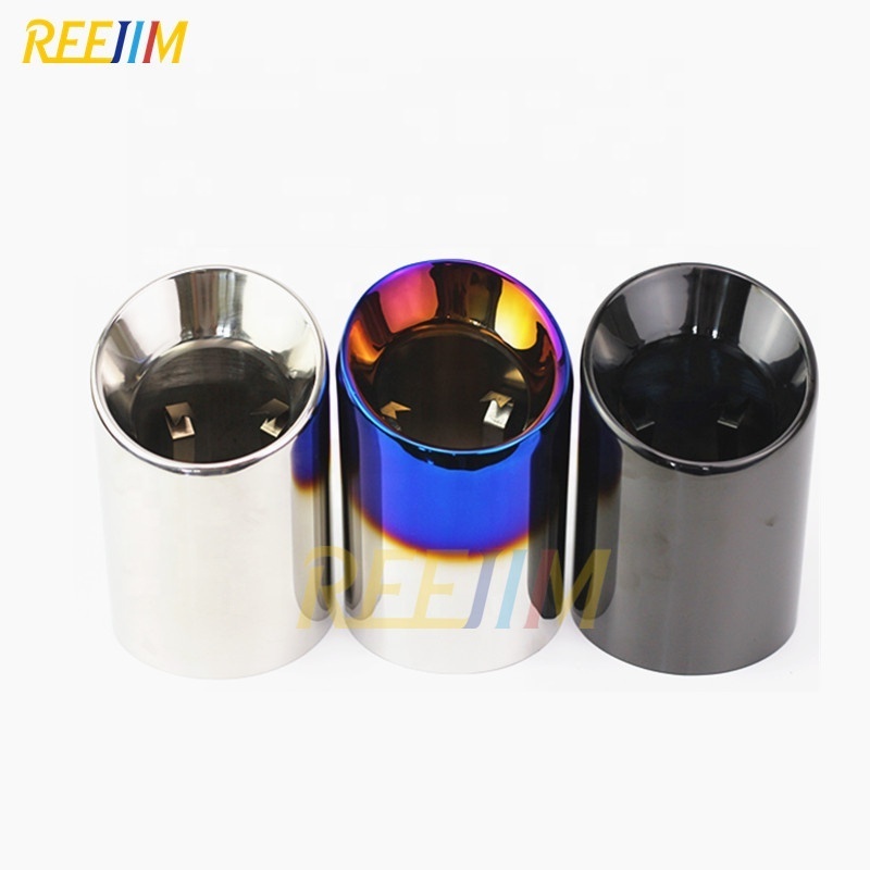 4 Pieces 304 Stainless Steel Exhaust tips for BMW F87 M2 F80 M3 F82 F83 M4 F10 M5 F12 F13 M6 Direct Fit Universal Fit BMS Style