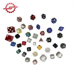 2023 High Quality Resin Dice RPG board game dnd polyhedral custom resin 16mm 6-side dice set cnc machining service