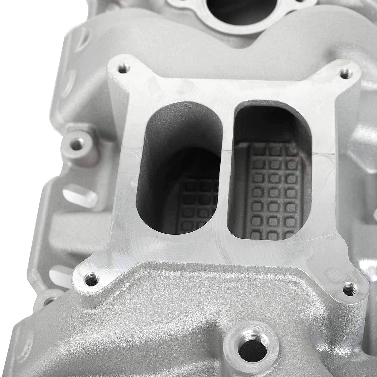 Custom Aluminum Satin Intake Manifold Investment Casting Products Mechanical fittings CNC Parts Machining Service