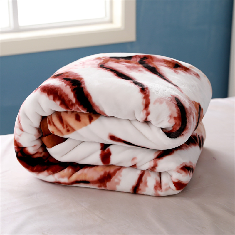 100% polyester printed 2ply microfiber throw raschel quality cloud blanket