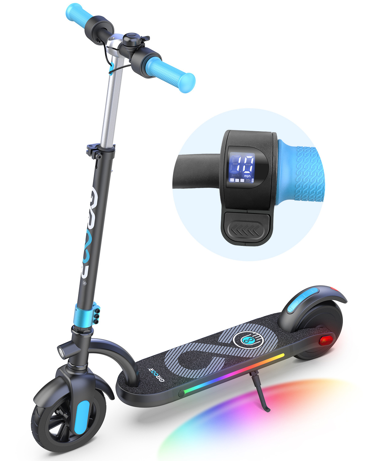 Gyroor 120w 6.5 inch electric scooter kids children teenage electric scooter for kids