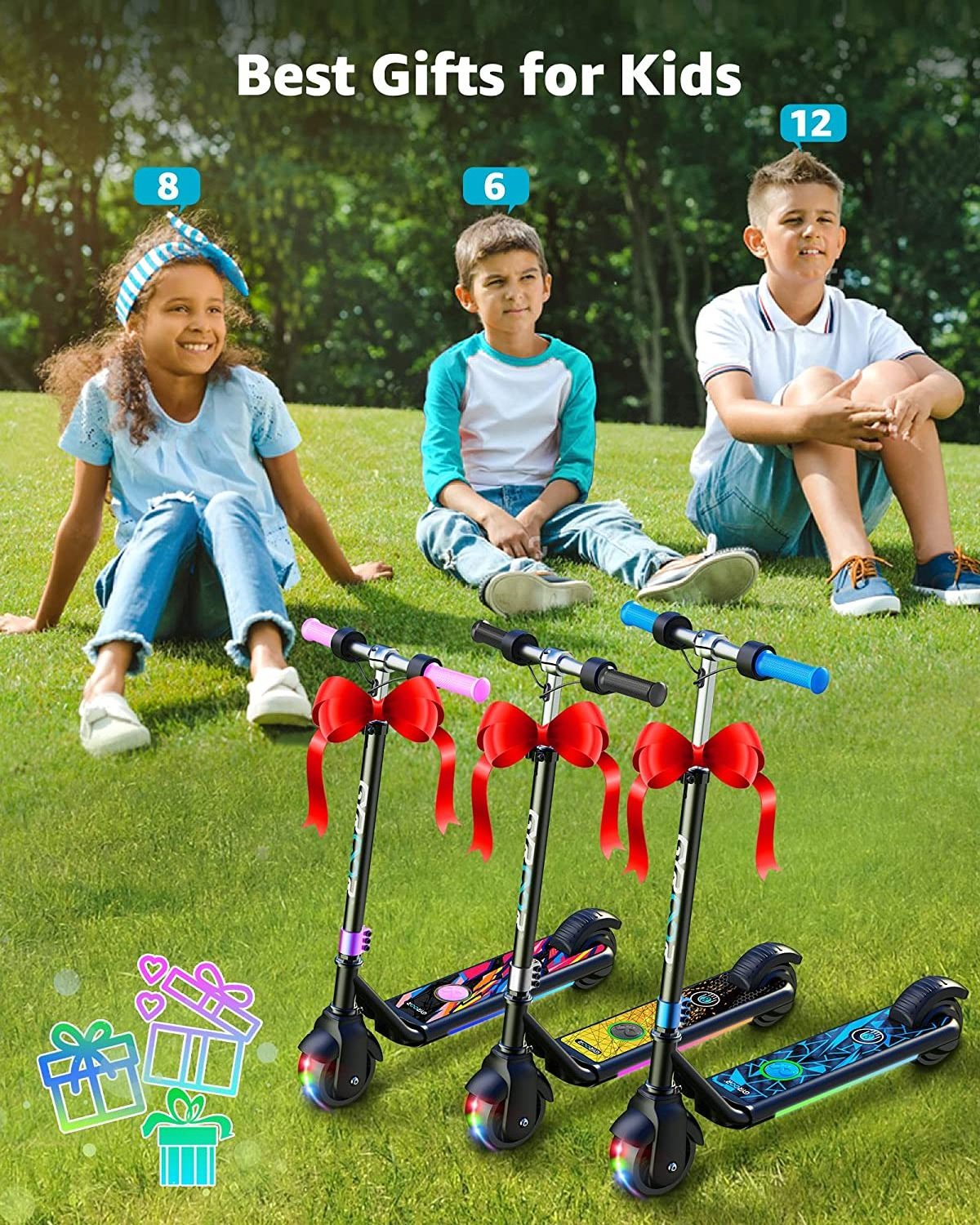 Gyroor USA EU wholesale 5.5inch tire electric kids 2 wheel scooters for kids electric Adjustable e scooter