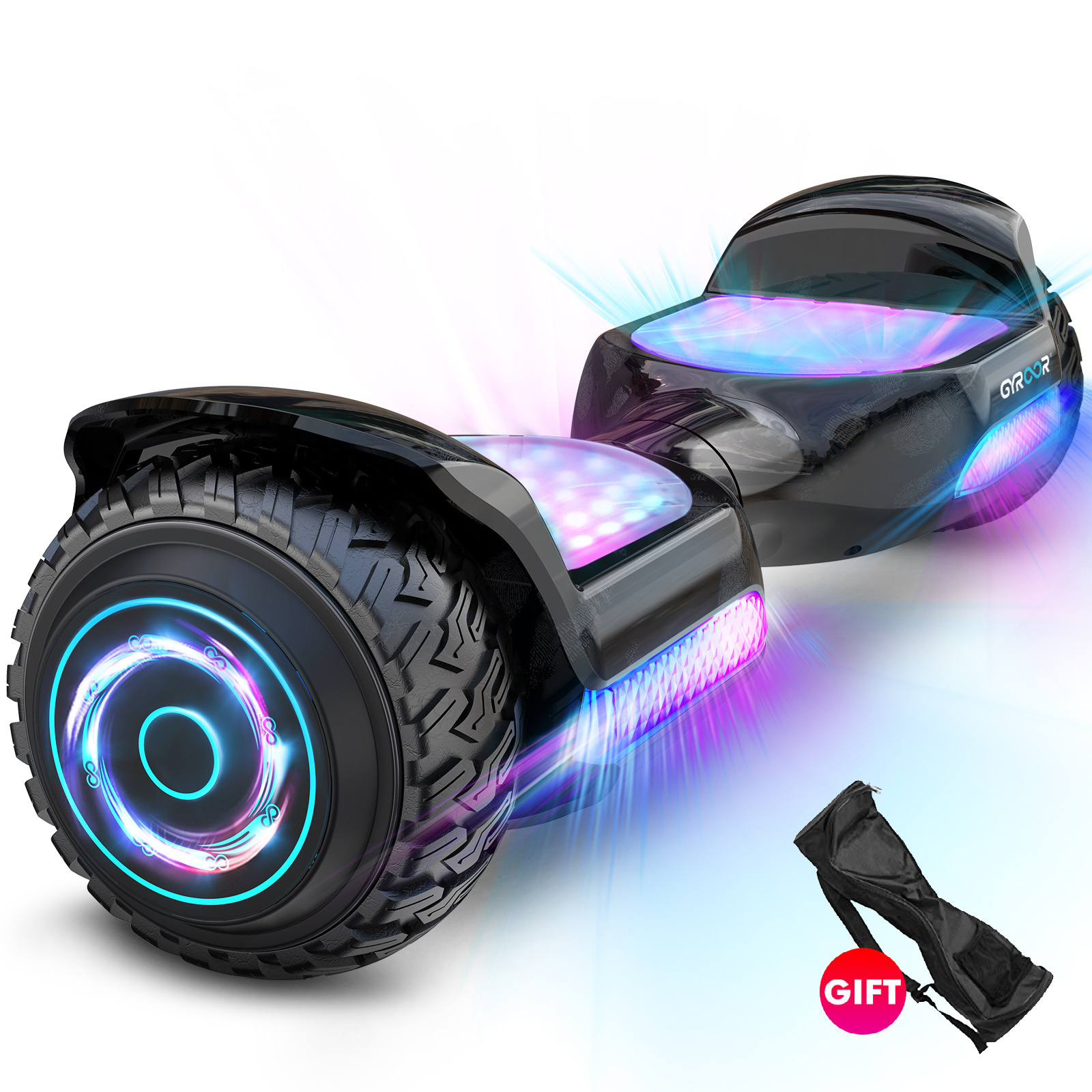 Gyroor hot sale 6.5inch self balancing 2 wheel hover board smart balance electric hoverboard