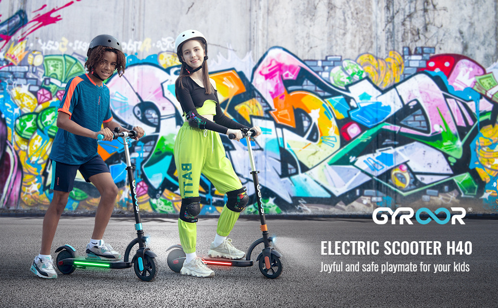 Gyroor 120w 6.5 inch electric scooter kids children teenage electric scooter for kids