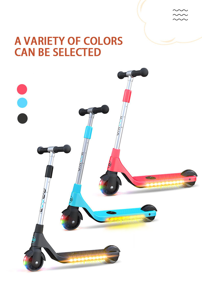 Gyroor New design Kids scooter kick Cool side LED lights electric scooter 2 wheels electric scooter for kids children