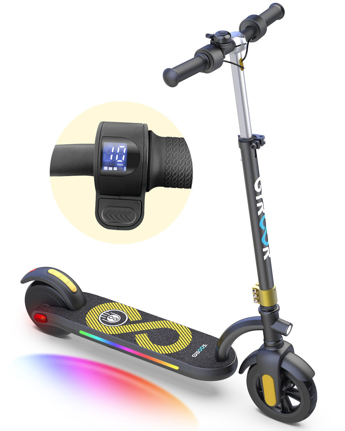 Gyroor children H40 balance kids scooter kid children 120w  6.5 inch kids scooter 2 wheel for 7-12 years