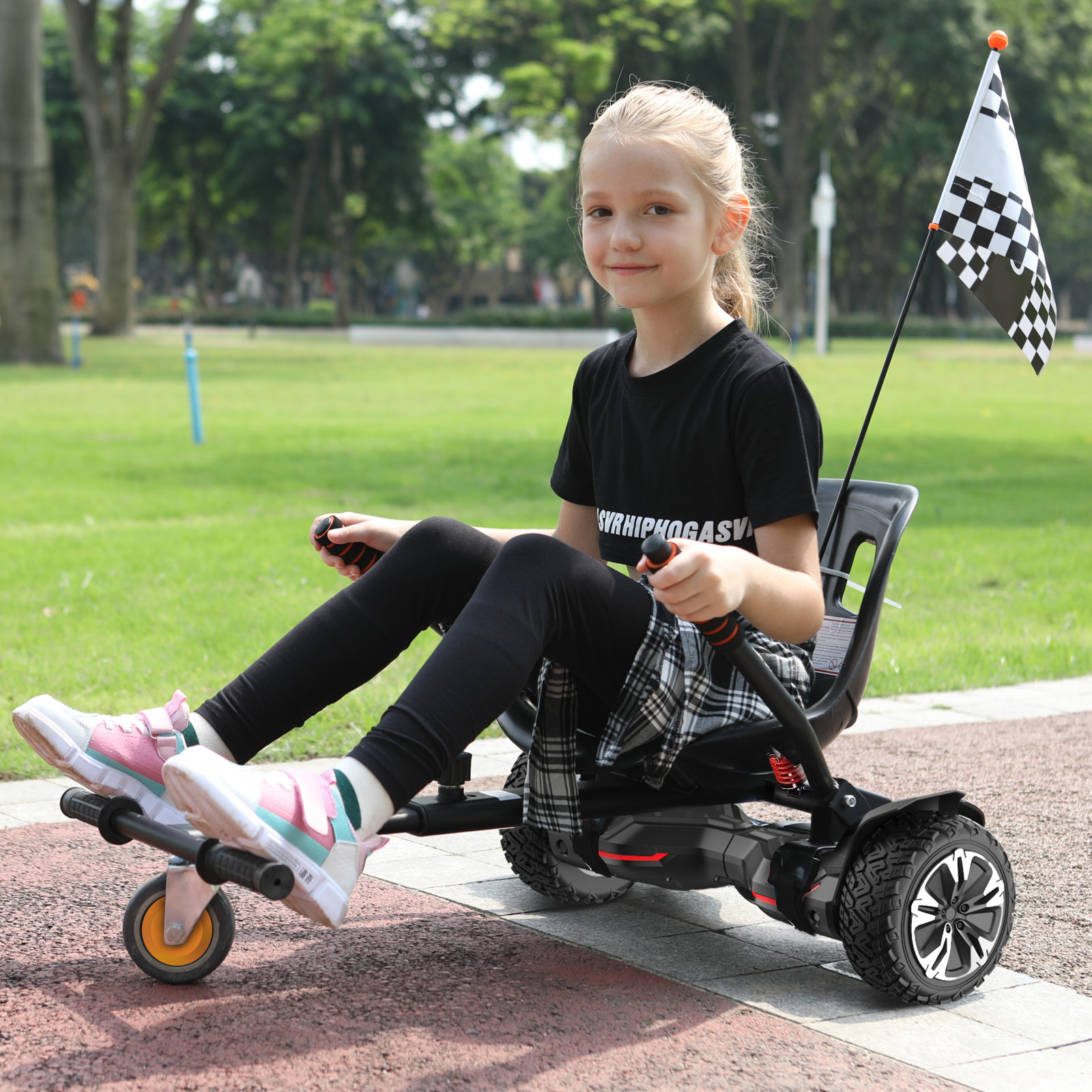 2021 Whole Sale Hoverkart for Hover board Go Kart Seat for Kids self balance hover board hoverkart go karts