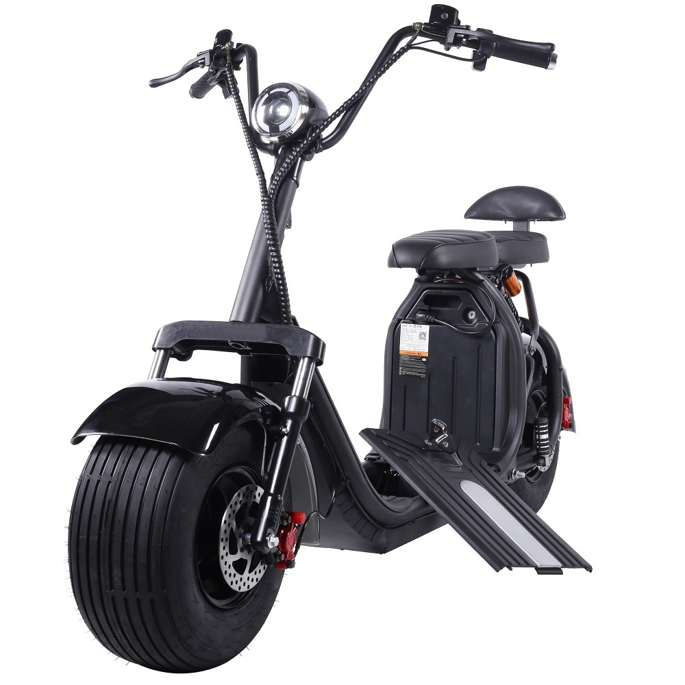 2 Wheels 1000w/2000w/3000w 60v High Speed 25-60km/h Fat Tire Electric Scooter Citycoco Scrooser