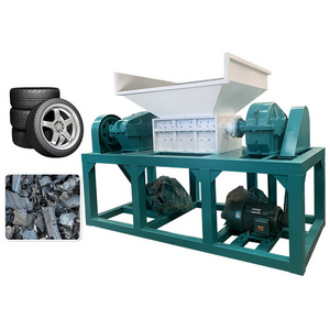 recycling machine shredder machine to grind tire  scrap tire cutting machine