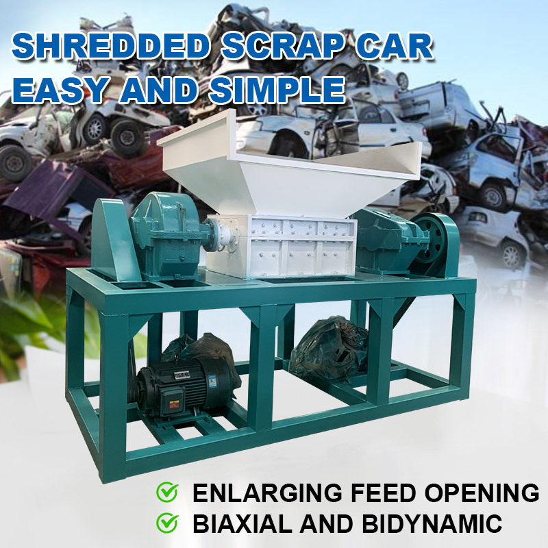 recycling machine shredder machine to grind tire  scrap tire cutting machine