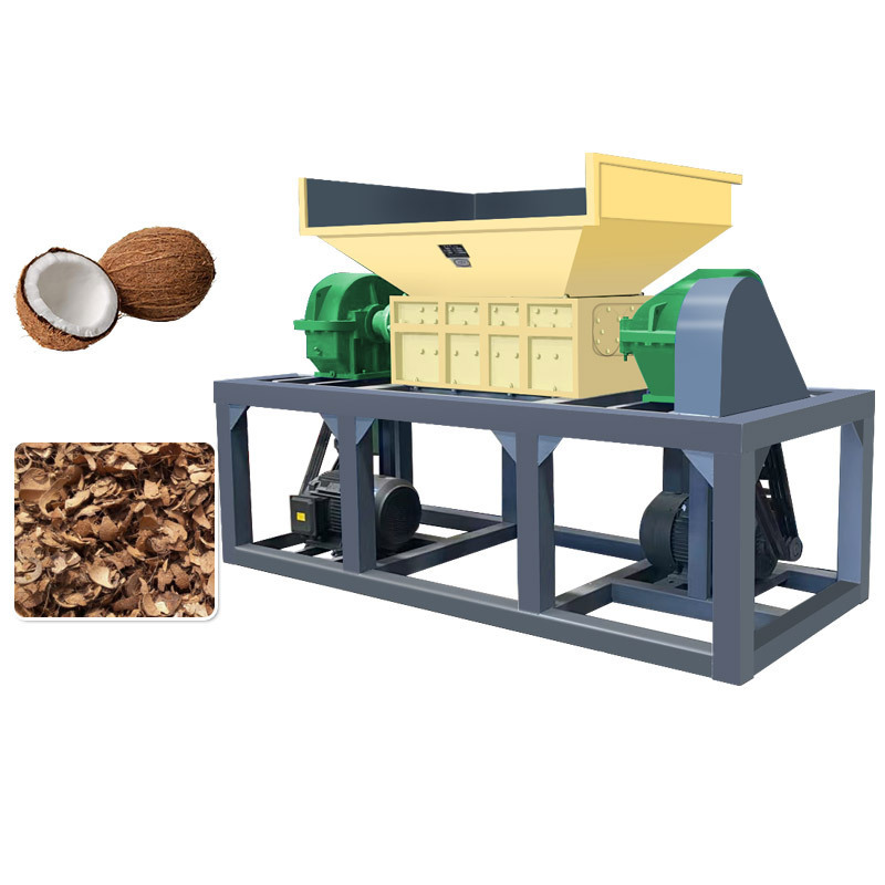 high power engine coconut husk shredder machine wood shredder