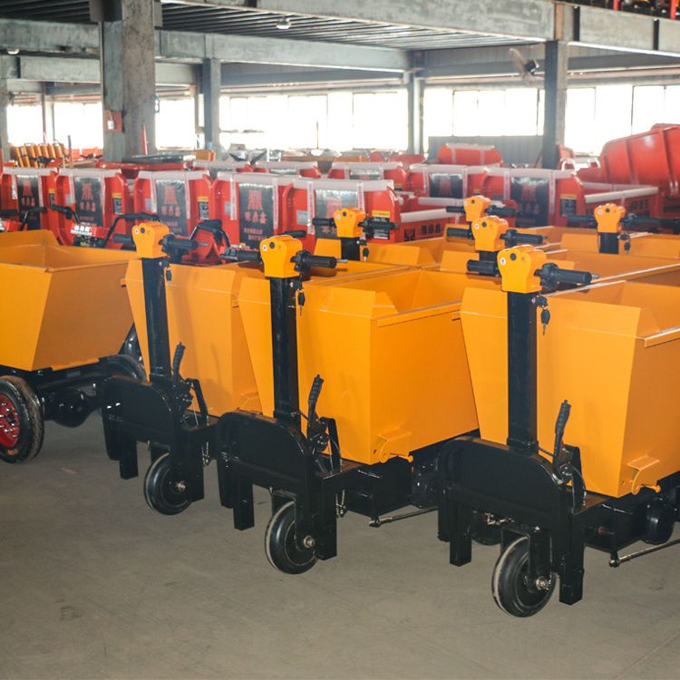 Mini Car Cart Tipper Small Construction Concrete Buggy Cargo Electric 850W Hydraulic Wheelbarrow