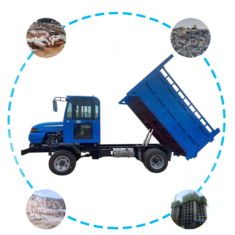 Construction Site Transport Vehicles Closed Cab Diesel Truck 4X4 6 Wheeler Cargo Diesel Trucks