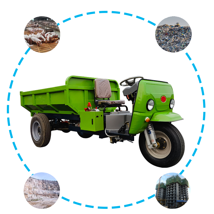 Electric Dump Tricycle For Mining Engineering 2 Tons Load Mining Tricycle 3 Wheel Cargo Tricycle Motorcycle