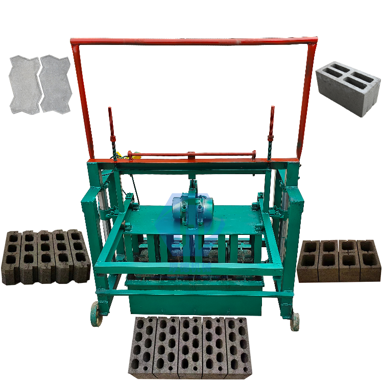 Handmade Brick In Africa Machine Small Mobile Portable Cement Bricks Electric Manual Brick Making Machinery