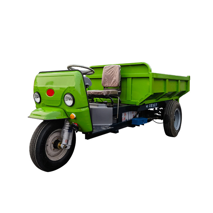 Electric Dump Tricycle For Mining Engineering 2 Tons Load Mining Tricycle 3 Wheel Cargo Tricycle Motorcycle