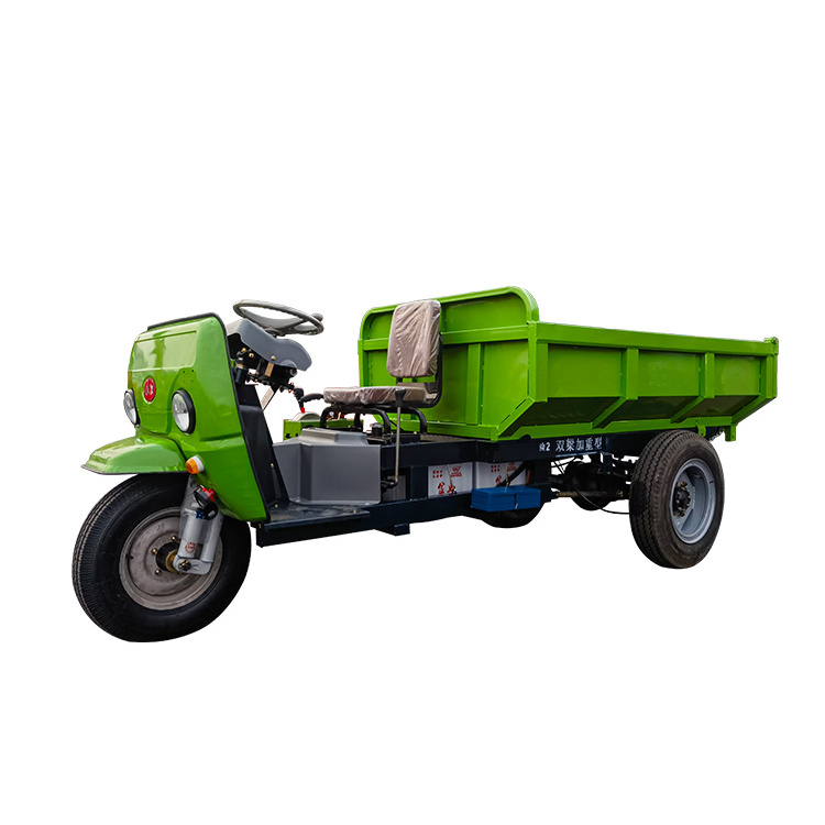 Electric Dump Tricycle For Mining Engineering 2 Tons Load Mining Tricycle 3 Wheel Cargo Tricycle Motorcycle