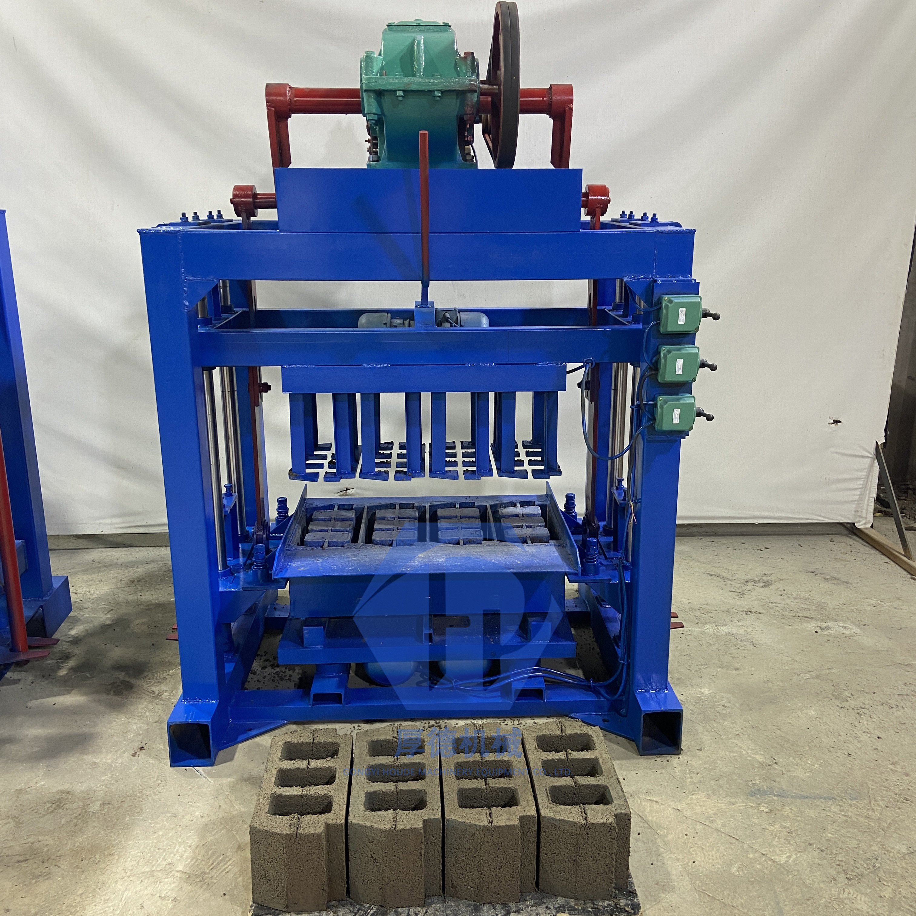 QT4-40 Small Manual Hollow Blocks Making Machinery Hallow Blocks And Bricks Making Machine In Africa