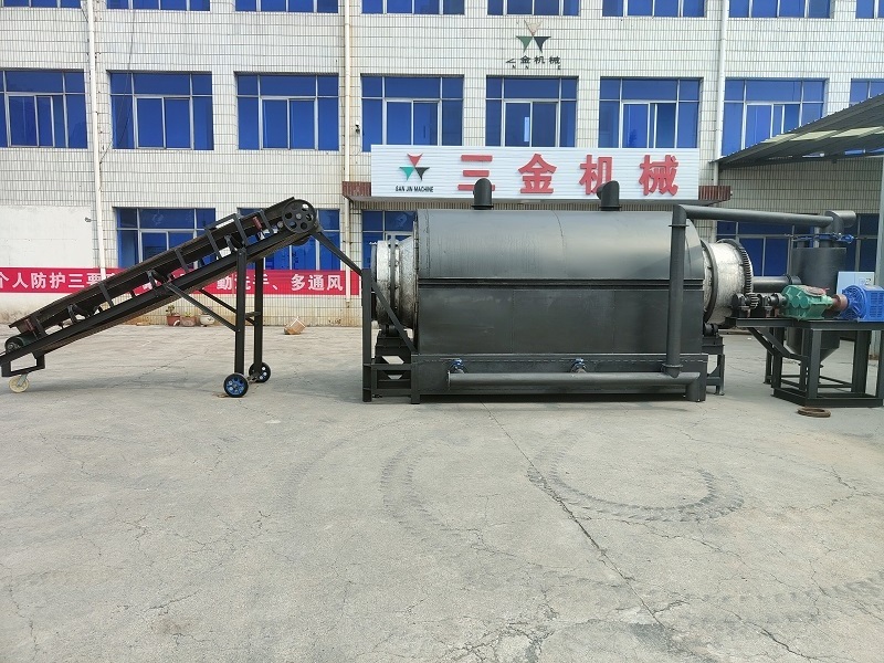 Factory Direct Sale Smokeless Rotary Charcoal Carbonization Kiln Biochar Making Stove Oven