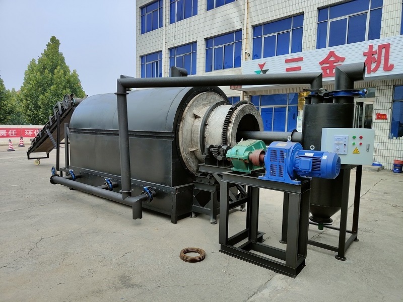 Factory Direct Sale Smokeless Rotary Charcoal Carbonization Kiln Biochar Making Stove Oven