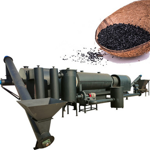 Wood Activated Carbon Continuous RDF Carbonization Furnace Charcoal Making Machine from Coconut shell Sawdust