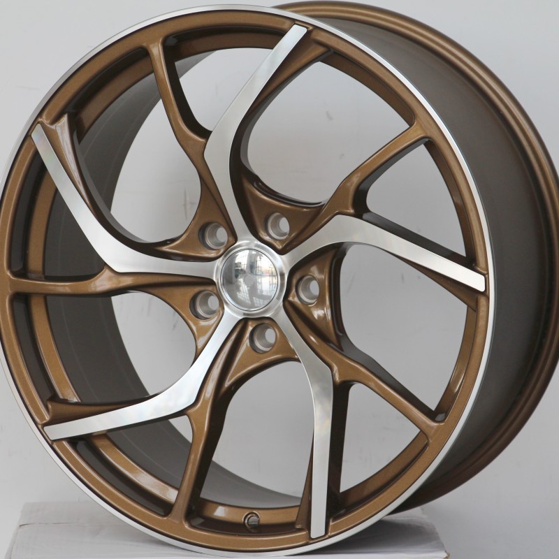 Bronze wheel with machined face forged  18 19 Inch 5*120 Passenger Car Alloy Wheel Rims For BMW full series for Audi and Benz