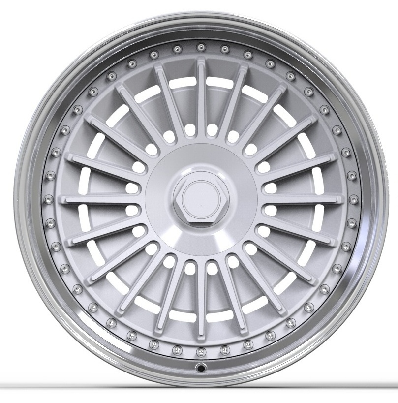 18-21 inch One piece/2-pieces  Forged wheels customization Multi spoke rivet decoration Aluminum alloy passenger car wheels