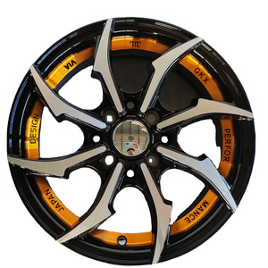 Hot Selling Popular Design 14 inch 8 Holes 4x100/4x114.3 Fashion Style  Car Aluminum Alloy Wheels Rims Factory Price