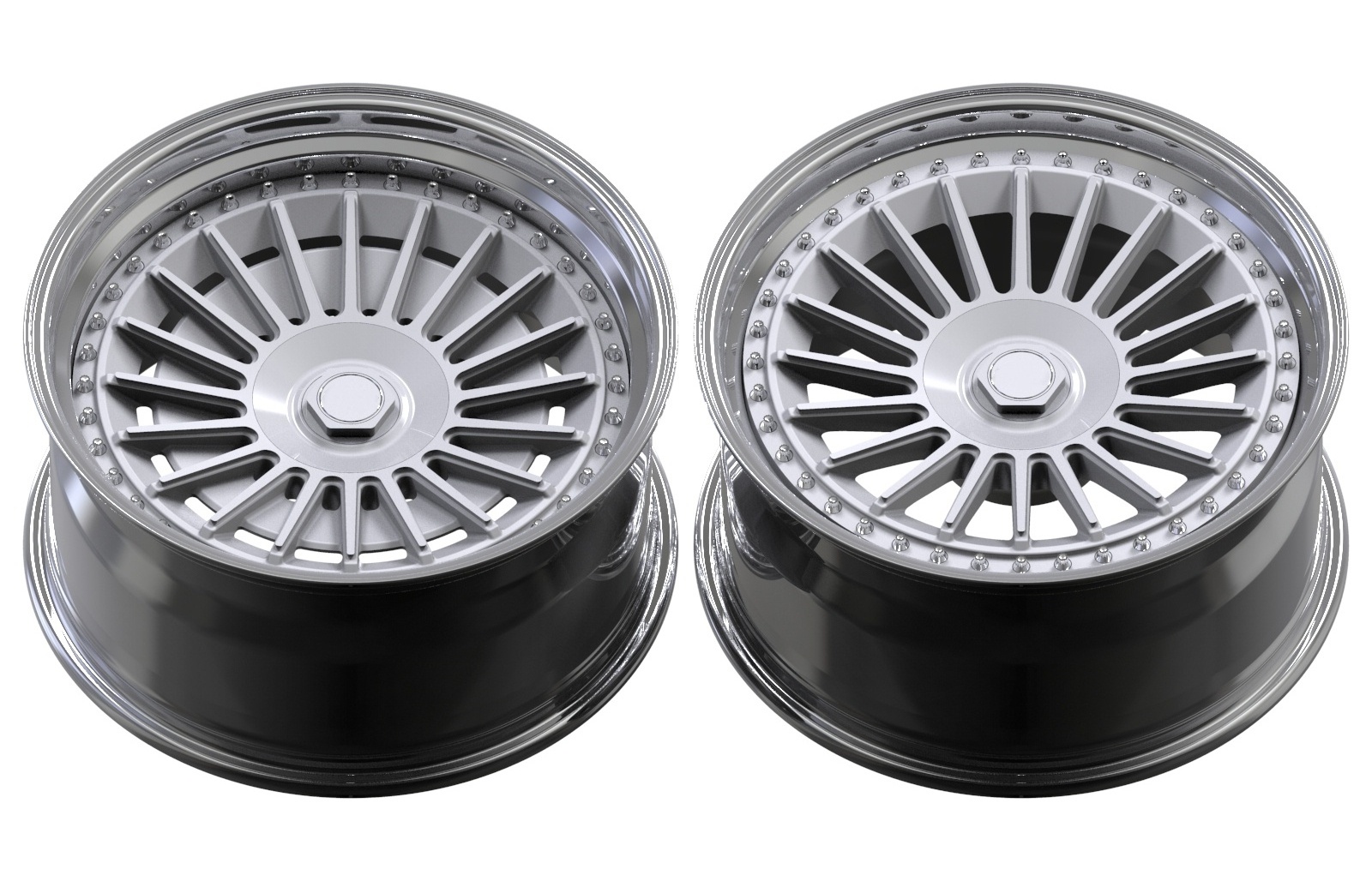 18-21 inch One piece/2-pieces  Forged wheels customization Multi spoke rivet decoration Aluminum alloy passenger car wheels