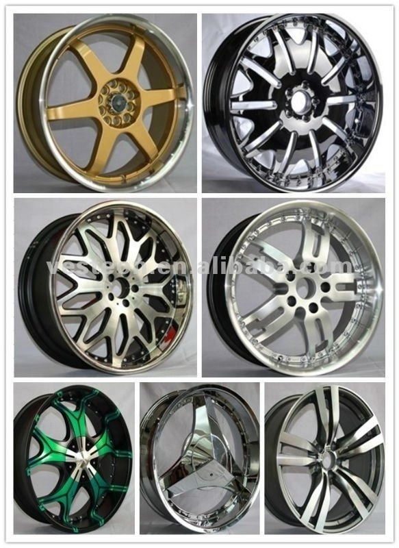 12 13 14 15 16 Inch Staggered Multi Spokes 4X100 4X114.3 5X100 5X112 5X105 5X108 Wheels For Sale