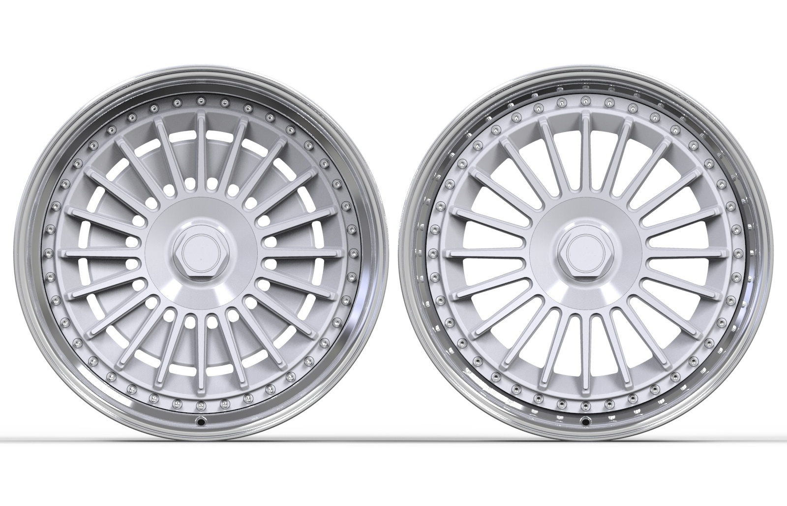 18-21 inch One piece/2-pieces  Forged wheels customization Multi spoke rivet decoration Aluminum alloy passenger car wheels