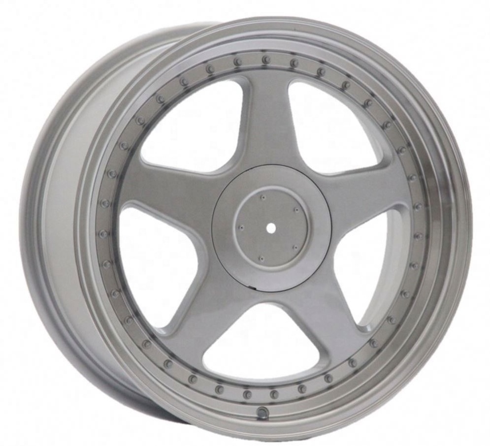 115 120 Staggered Deep Dish Star Wheels for Sale 15 16 17 18 Inch 100 105 108 112 114.3 Aluminum Alloy Car Mesh Silver 1 Years