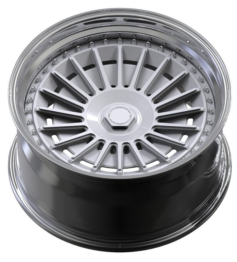 18-21 inch One piece/2-pieces  Forged wheels customization Multi spoke rivet decoration Aluminum alloy passenger car wheels